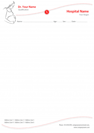 Baby Care Hospital Prescription Pad Design