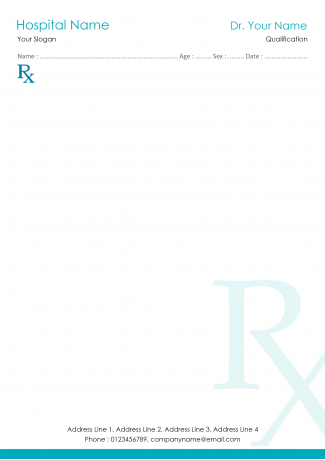 Medical Prescription Pad Design