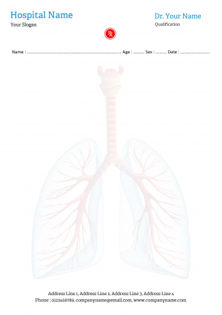 Pulmonologist Prescription Pad Design