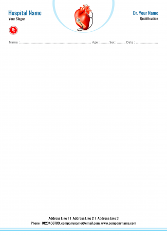 Cardiologist Prescription Pad Design