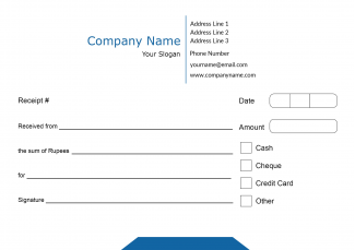 IT Company  Receipt Design