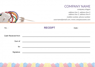 Electricial shop Receipt Design