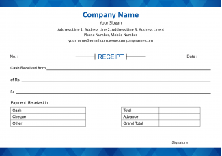 Premium Receipt Design