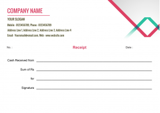 Premium Receipt Design