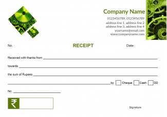 Automobiles Receipt Design