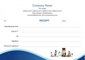 Pet Clinic Receipt Book