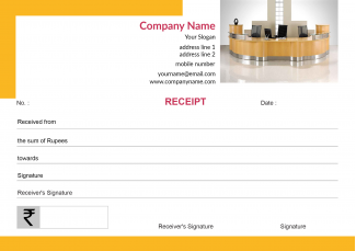 Yellow Receipt Book
