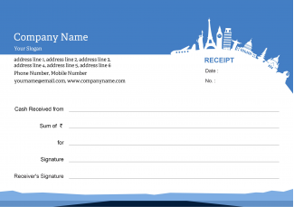 Travel Agency Receipt Book