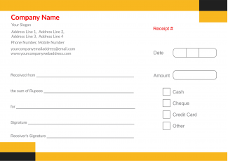 Academy Receipt Book
