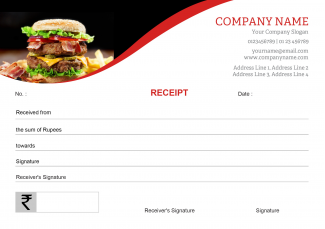Red Receipt Book
