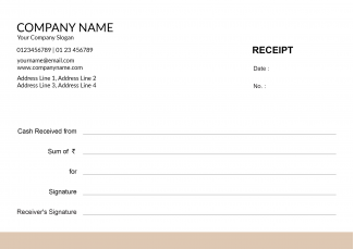 Contractor Receipt Book