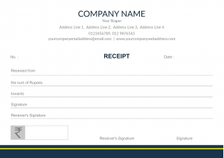 Plain Receipt Book