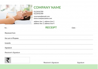 Light Green Receipt Book