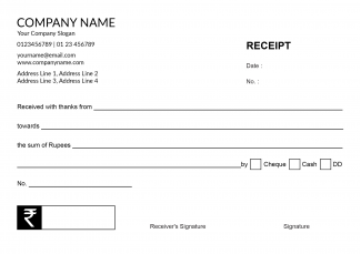 Creamish Receipt Book