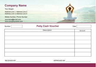 Yoga  Voucher Design