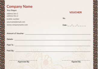 Florist Voucher Design