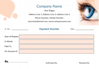 Eye Care Voucher Design