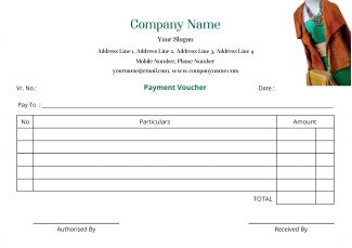 Fashion Designer Voucher Design