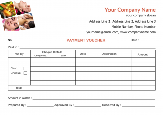Beauty Spa Voucher Design