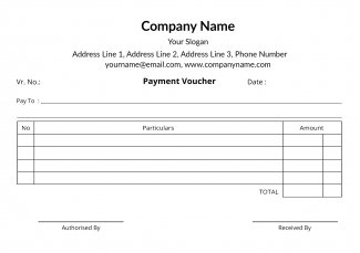 Travels Company  Voucher Design