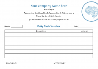 Computer Spare parts Voucher Design