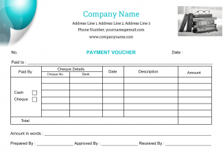 Book Shop Voucher Design
