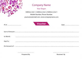 Designer  Voucher Design