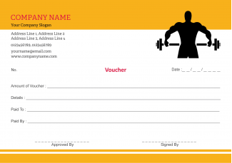 Gym Voucher Book