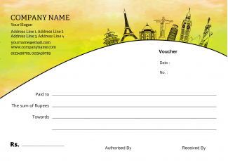 Travel Voucher Book