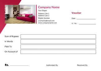 Purple Voucher Book