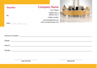 Yellow Voucher Book