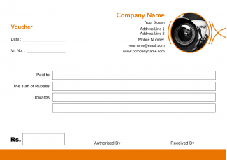 Orange Voucher Book