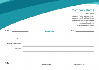 Aqua Voucher Book