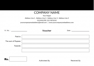 Elegant Voucher Book