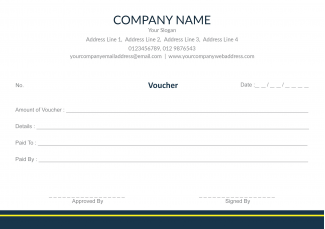 Plain Voucher Book